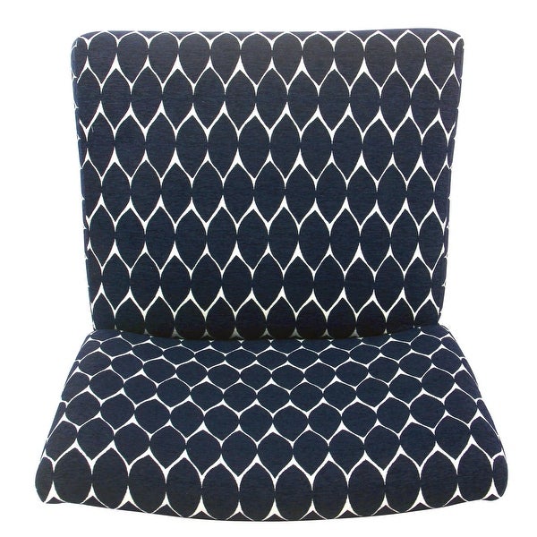 Porch and Den Valderrama Geometric Patterned Accent Chair with Pillow