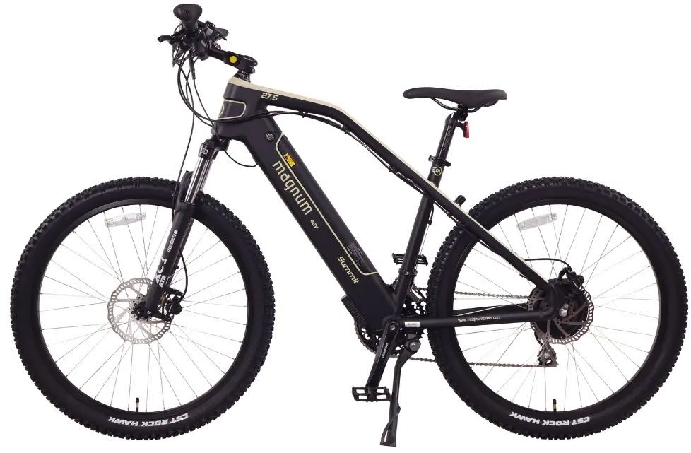 Magnum Summit Electric Bike with 27.5 Wheels - Sand and Black