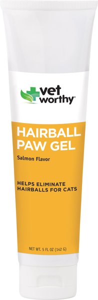 Vet Worthy Hairball Control Salmon Flavored Feline Paw Gels for Adult Cats