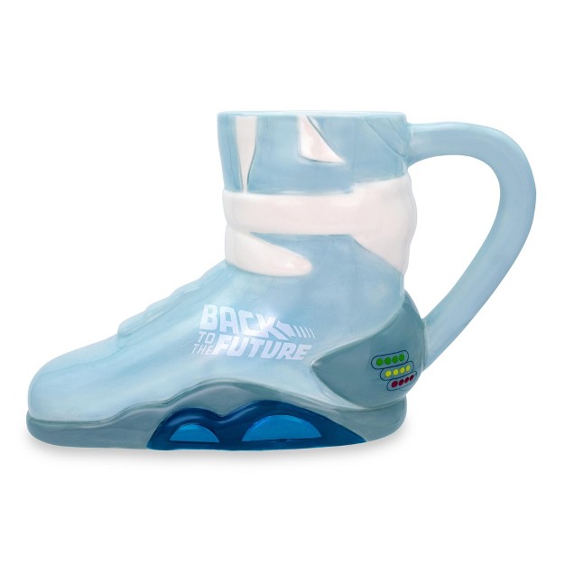 Silver Buffalo Back To The Future Marty x27 s Shoe 3d Sculpted Ceramic Mug Holds 20 Ounces