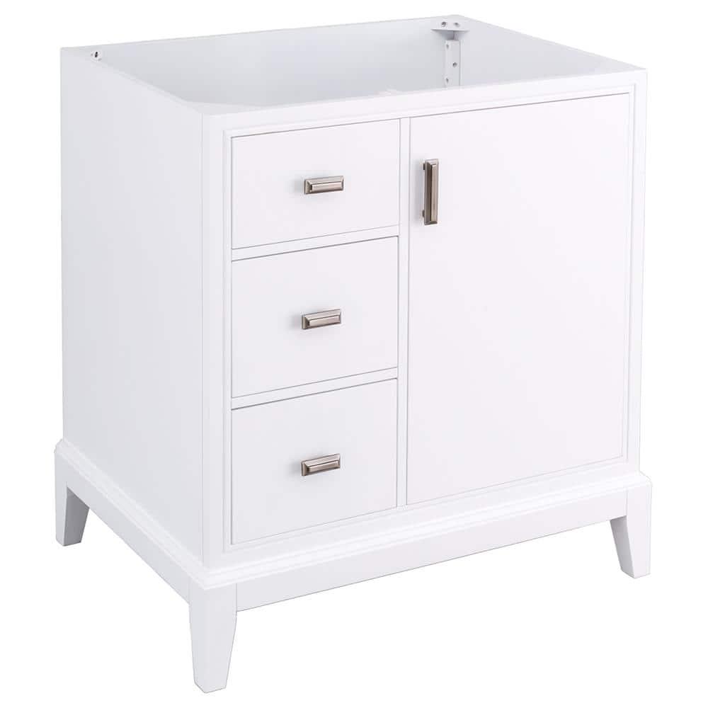 Home Decorators Collection Shaelyn 30 in W x 2175 in D Vanity Cabinet Only in White