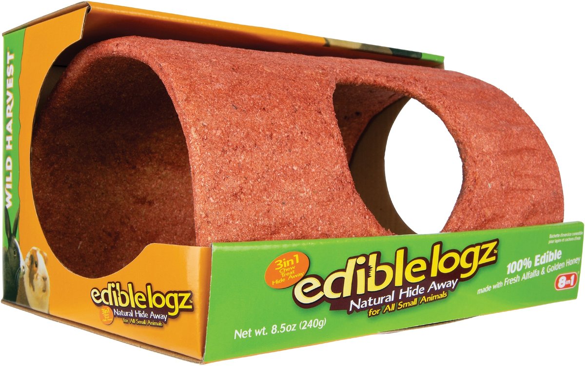 Wild Harvest Edible Logz Natural Small Pet Hideaway