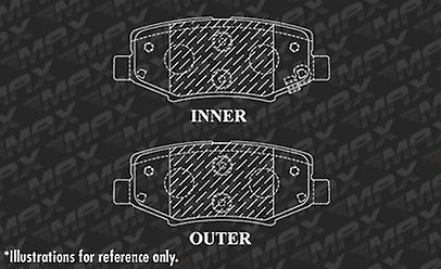 [Rear] Max Performance Metallic Brake Pad (2007 08 09 10 2011 Nitro Liberty)