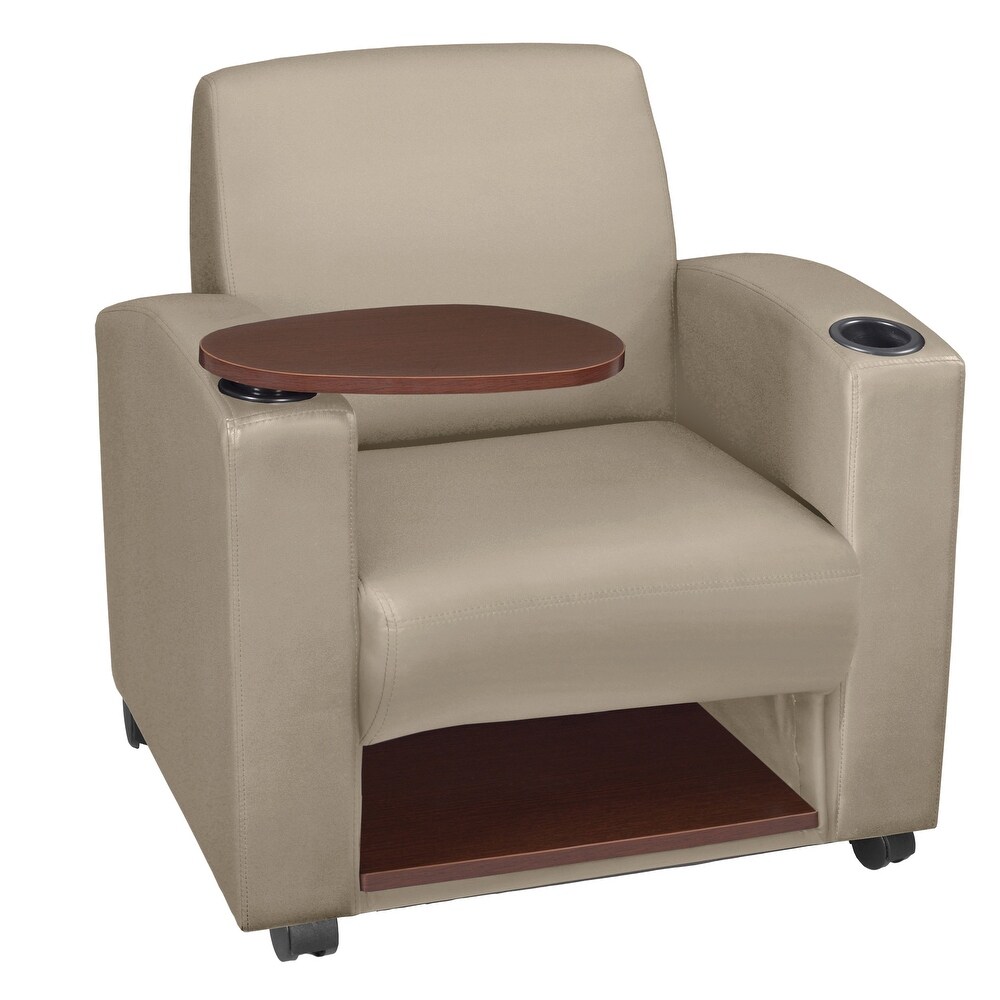 Nova Tablet Arm Chair w/ Storage  Grey/Ash Grey