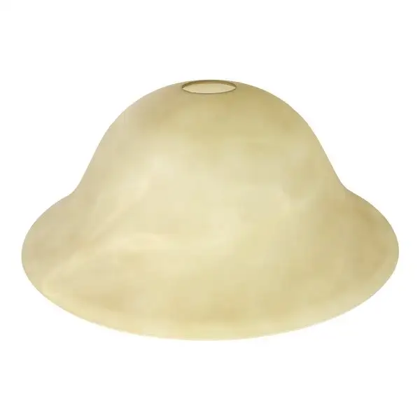 Marbleized Alabaster Glass Shade Replacement for Floor Lamp (Amber) - Measures: L: in. x W:12 in. x H:4.75 in./100