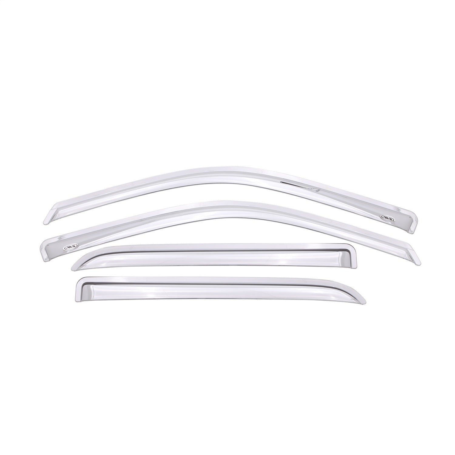 Auto Ventshade AVS 684109 Chrome Ventvisor Side Window Deflector， 4-Piece Set for 2009-2018 Dodge Ram 1500 w/Crew Cab， 2010-2018 Ram 2500 and 3500 w/Crew and Mega Cab; 2019 Ram 1500 Classic Crew Cab