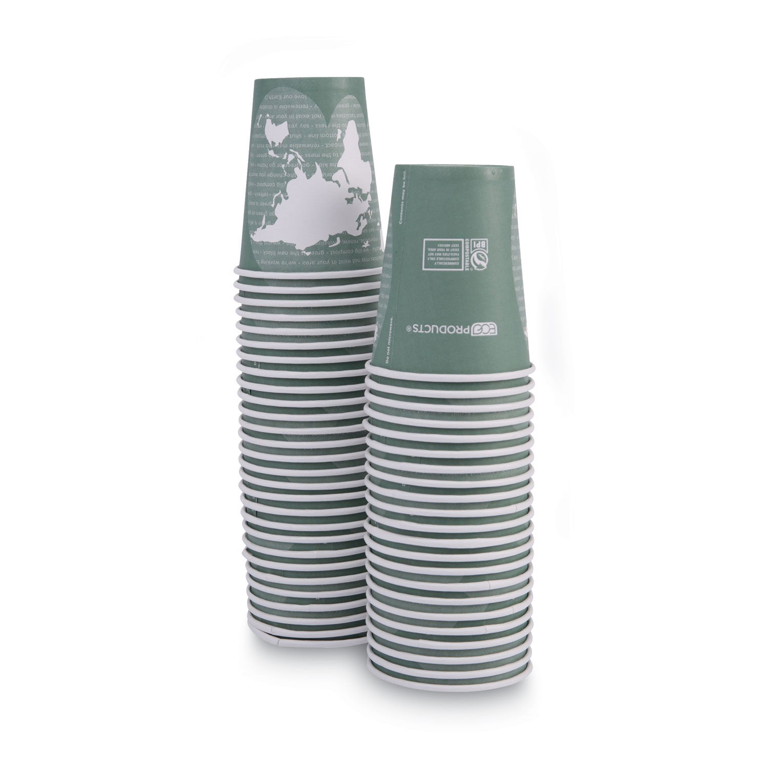 World Art Renewable and Compostable Hot Cups by Eco-Productsandreg; ECOEPBHC12WA