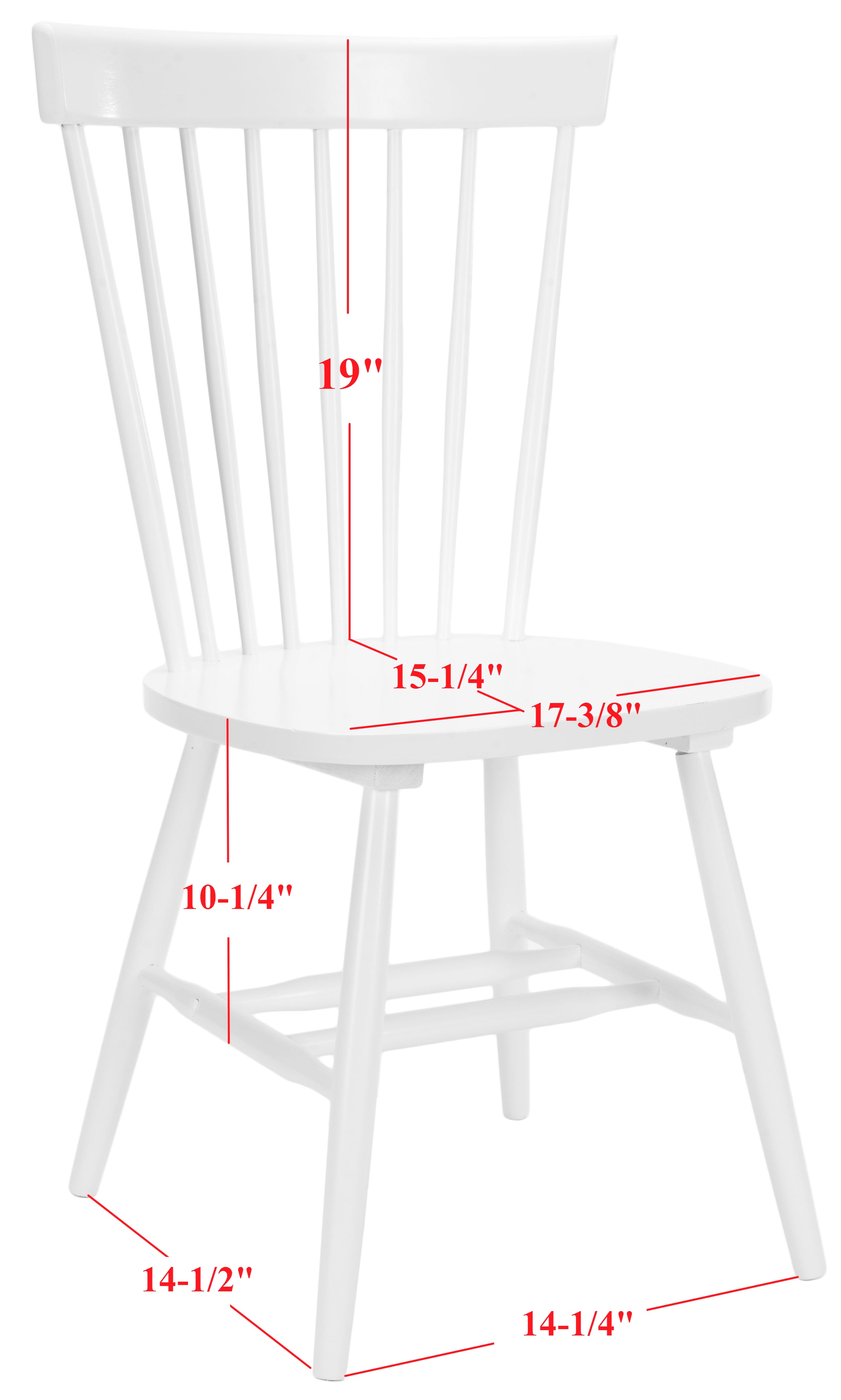 Safavieh Dining Chair， Set of 2， White