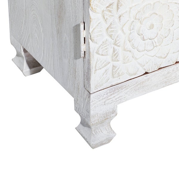 White Wood Mediterranean Cabinet 30 x 35 x 16