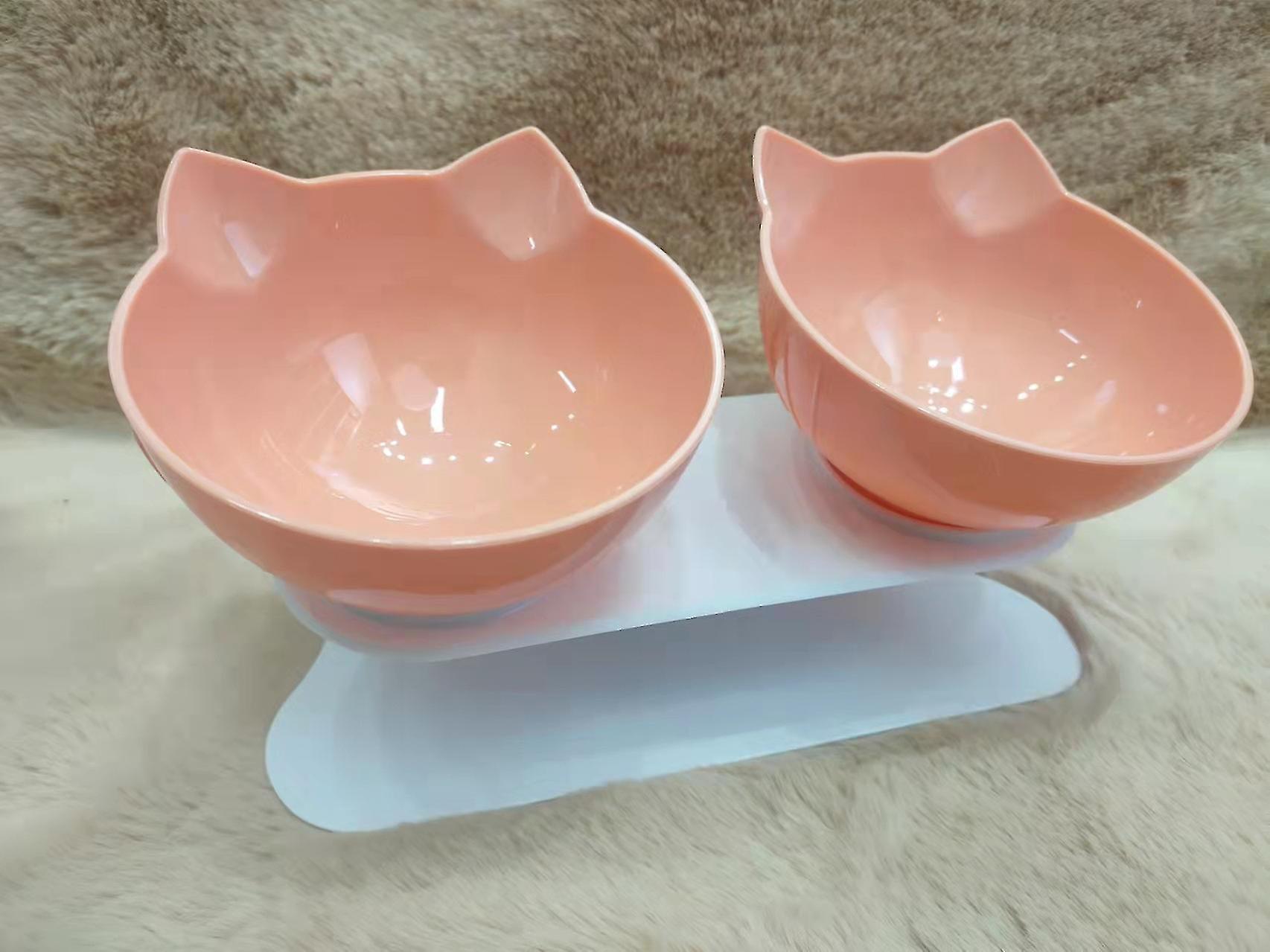 Non-slip Double Cat Bowl Dog Bowl With Stand Pet Feeding Cat Water Bowl For Cats Pet Food Bowls For Dogs Feeder Product Supplies