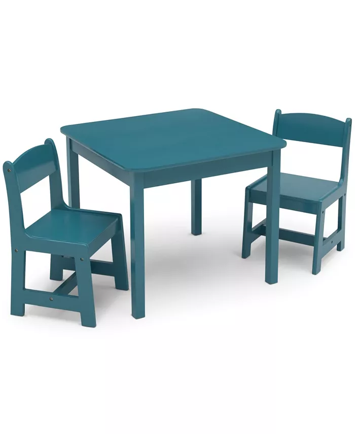 Delta Children Mysize Wood Table and Chairs Set  3 Piece