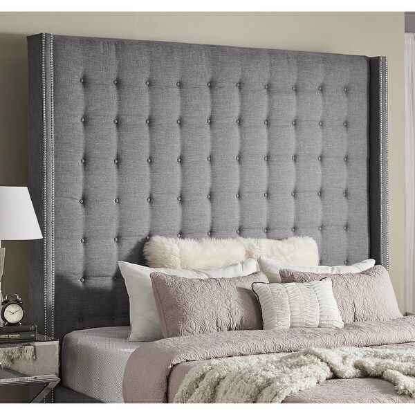 Marion Tall Tufted Wingback Headboard by iNSPIRE Q Bold - - 19511384