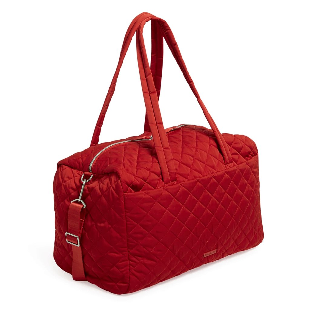 Vera Bradley  Large Travel Duffel Bag in Performance Twill Cardinal Red