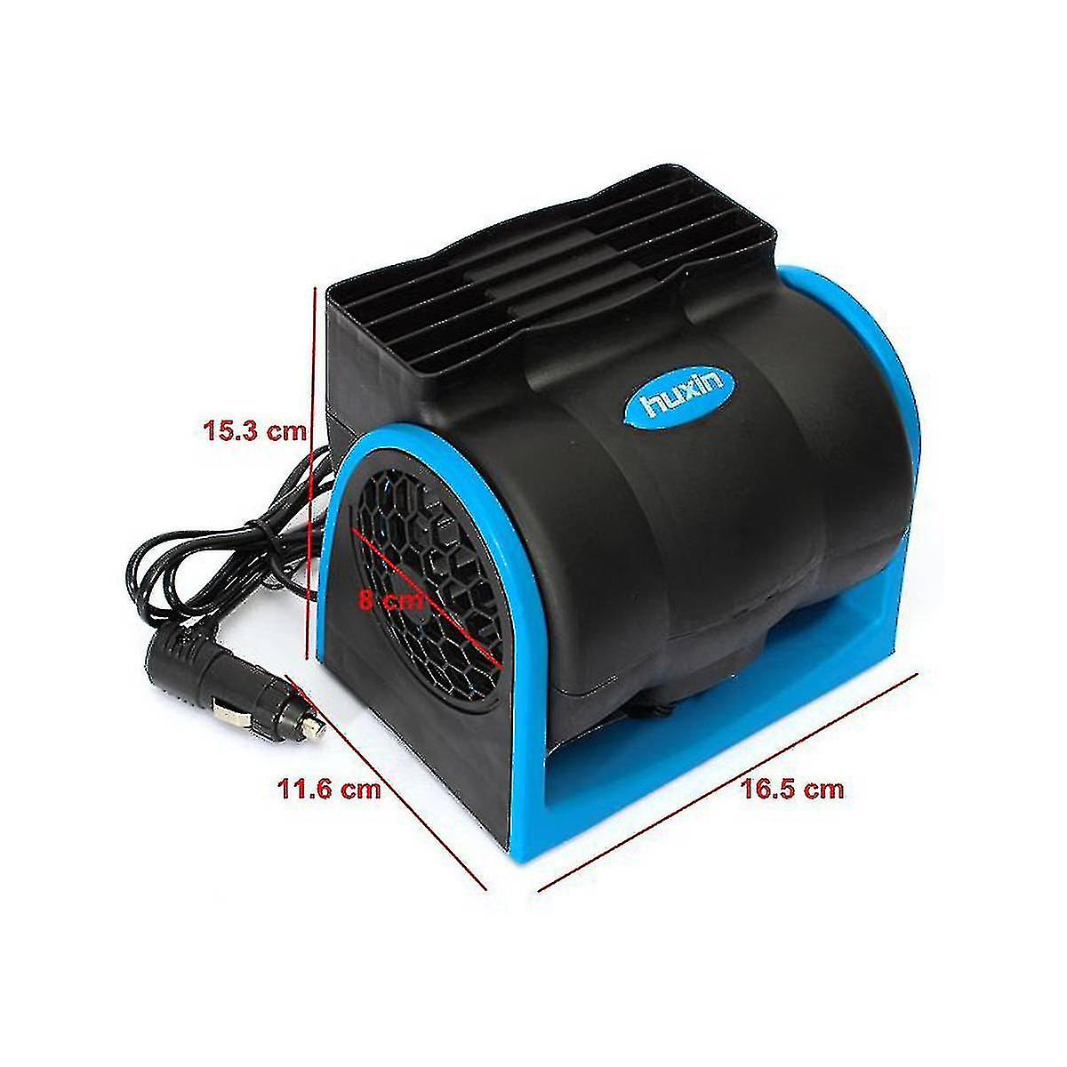 Jwl-dc 12v/24v Car Air Conditioner Fan Cooler Car Cigarette Lighter Truck Cooling Air Fan Adjustable Speed Silent