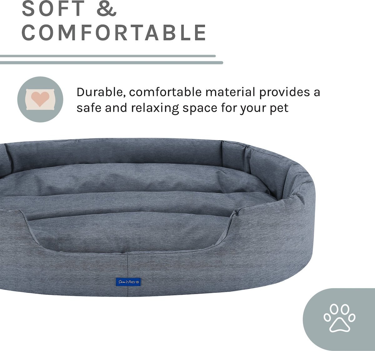 Sam's Pets Missy Round Dog Bed