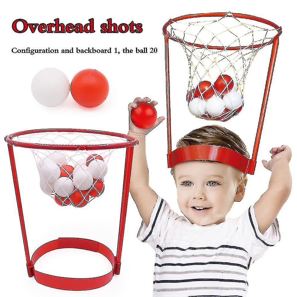 Overhead Shot Toys For Kids Indoor Head Basketball Hoop Playset Outdoor Activity Interactive Chase S