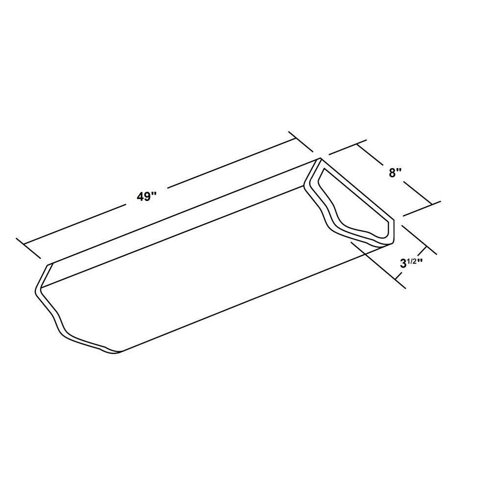 NICOR 4 ft. Fluorescent Designer Wraparound Fixture 10372WHEB