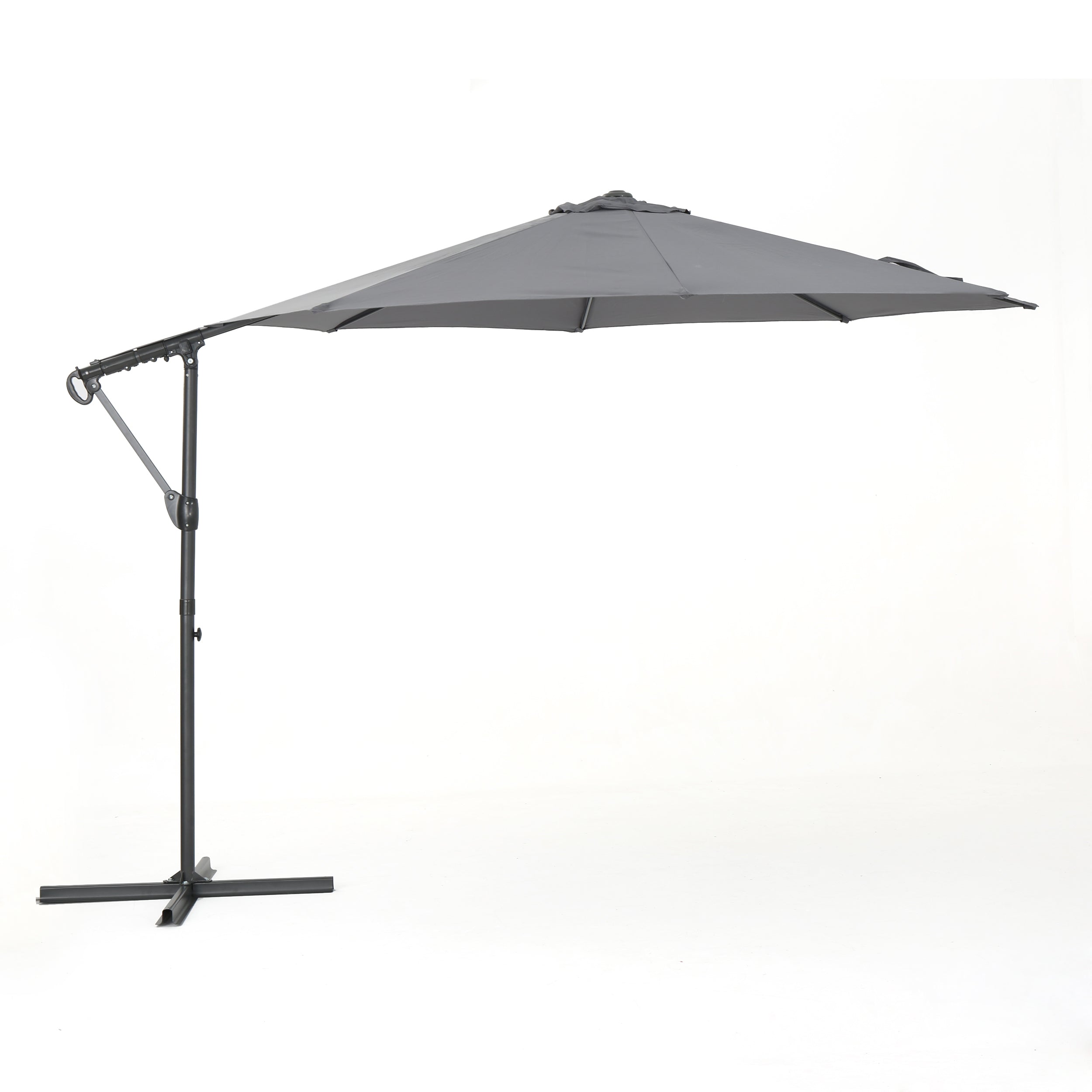 Sloane Outdoor Water Resistant Steel Frame Banana Sun Canopy