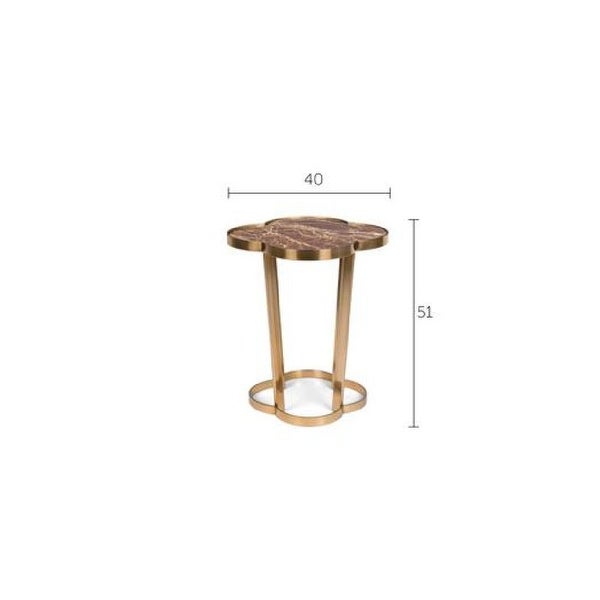 Bold Monkey It's Marbelicious Marble Side Table