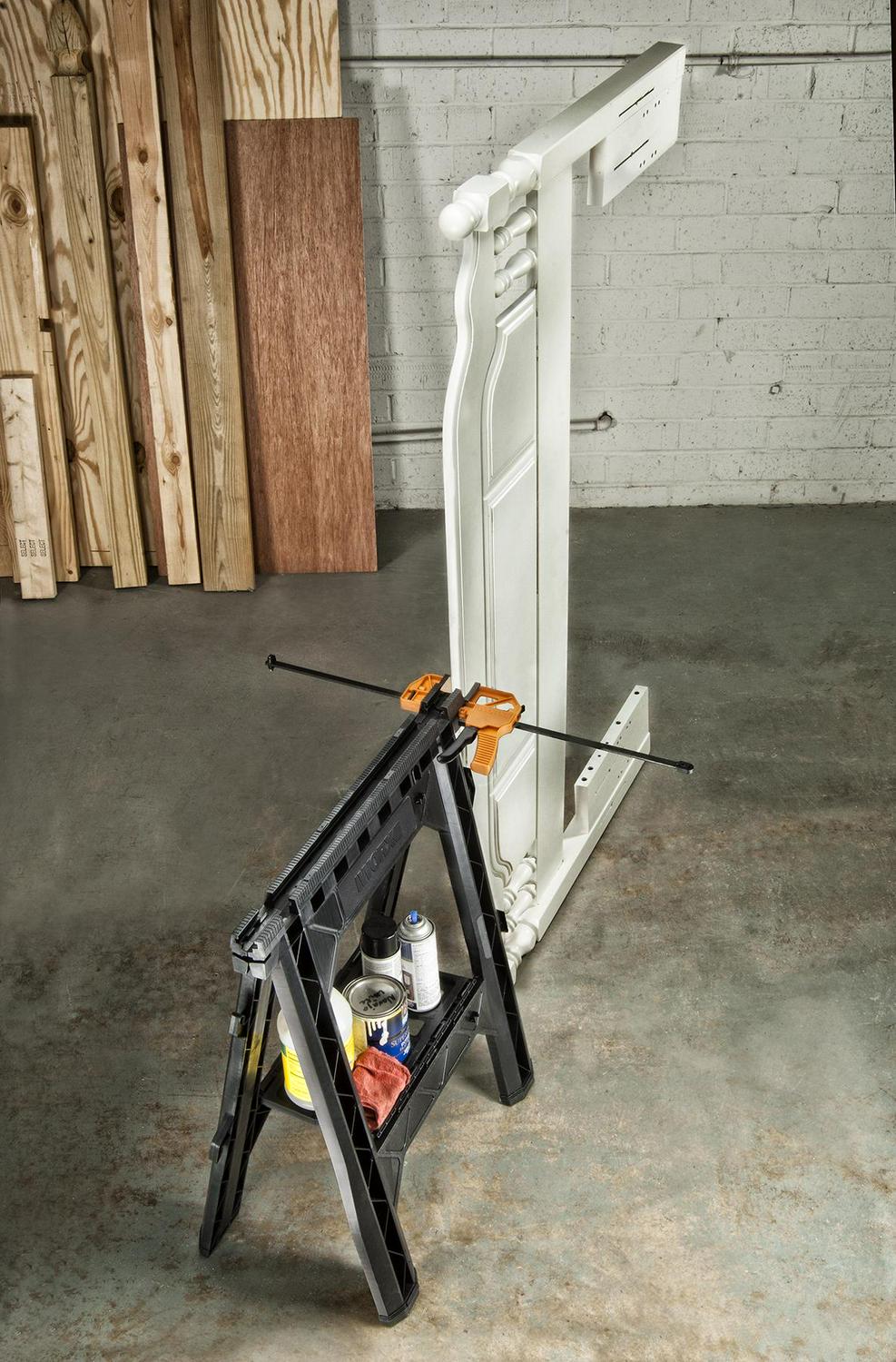 Worx WX065 Clamping Sawhorses， pair with 2 clamps