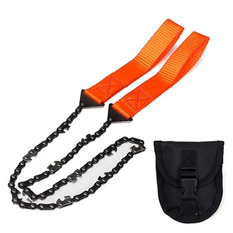 Pocket Chain Saw Hand ChainSaw 65 Manganese Steel Outdoor Wood Cutting Chain Saw Emergency Camping Hiking Survival Tool