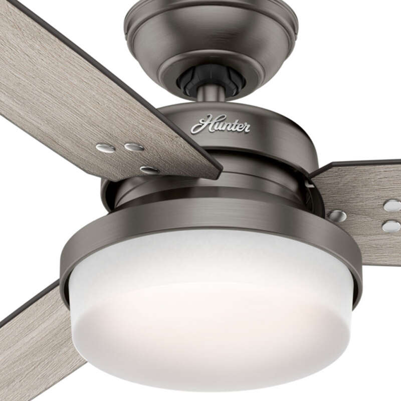 Hunter Sentinel 52 in. Brushed Slate LED Indoor Ceiling Fan