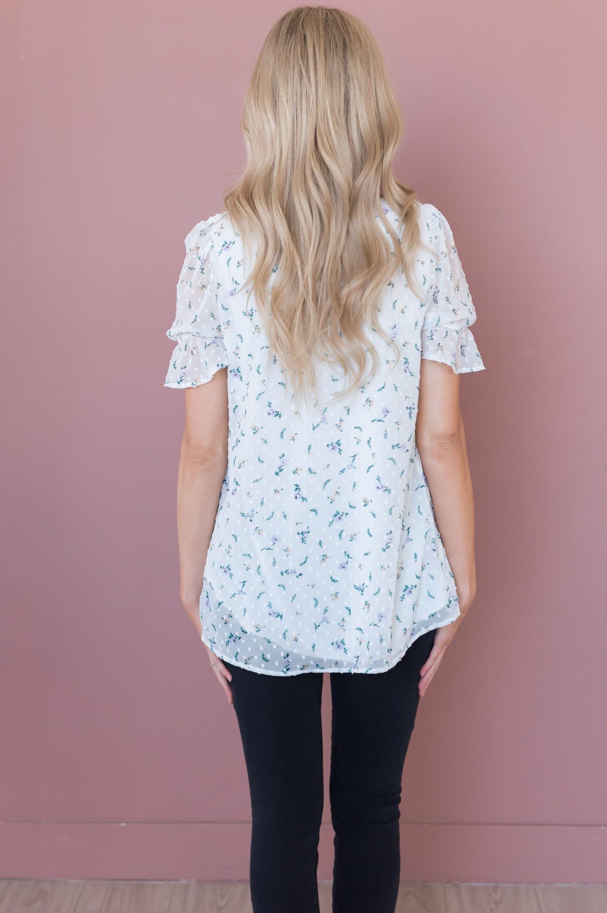 Stay Blooming Modest Floral Top