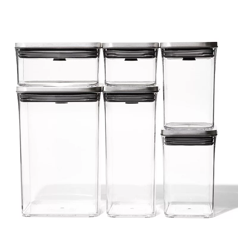 OXO SteeL POP 6-pc. Food Storage Container Set