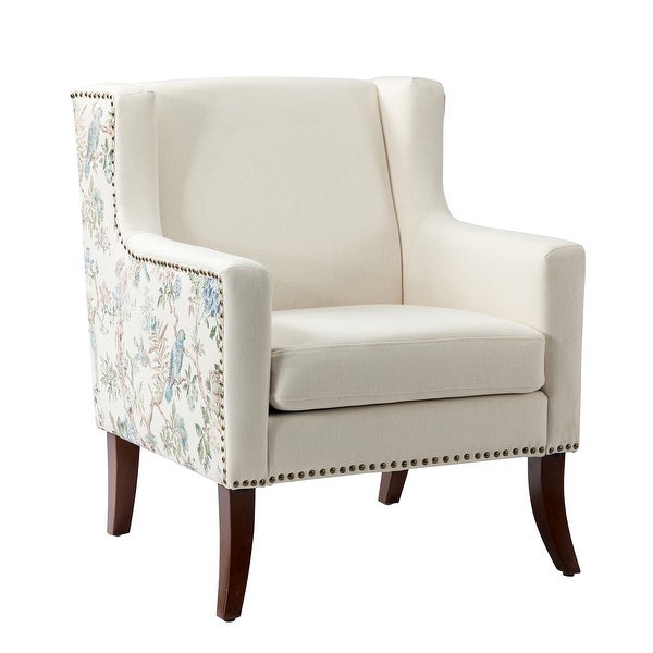 Hagens Wooden Upholstered Armchair with Square Arms by HULALA HOME