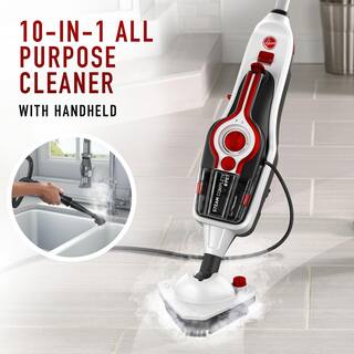 HOOVER WindTunnel Bagless Pet Upright Vacuum Cleaner with Automatic Cord Rewind and Steam Complete Pet Steam Mop UH71320-WH21000