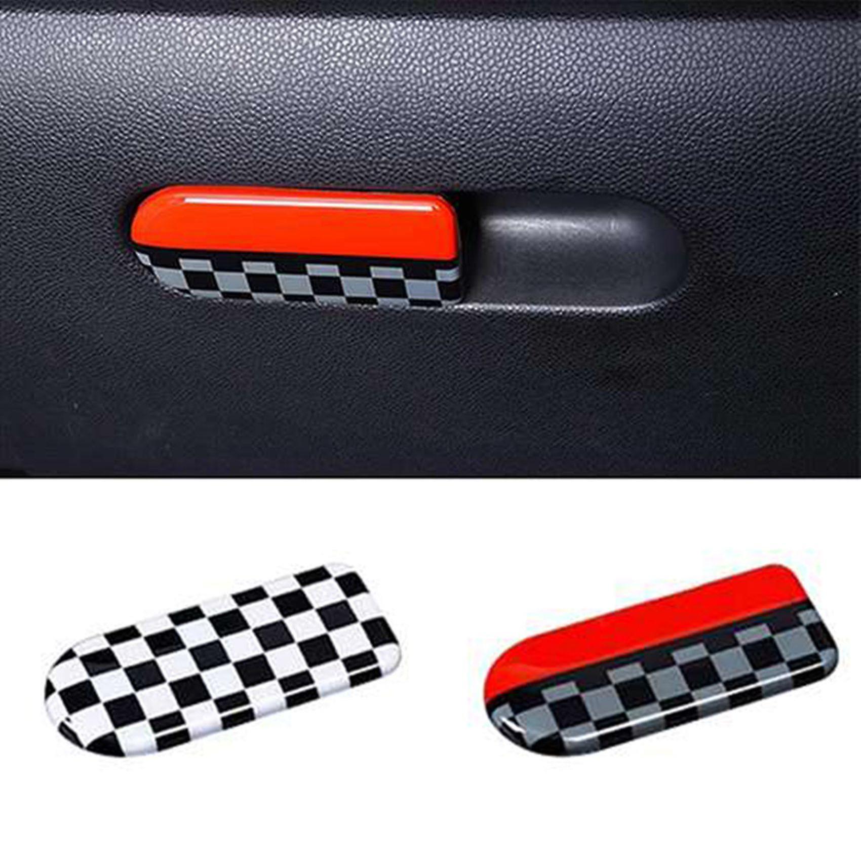 Car Glove Box Handle Storage Box Trim Cover Storage Box Sticker Bowl Cover For S F54 F60 Black Red