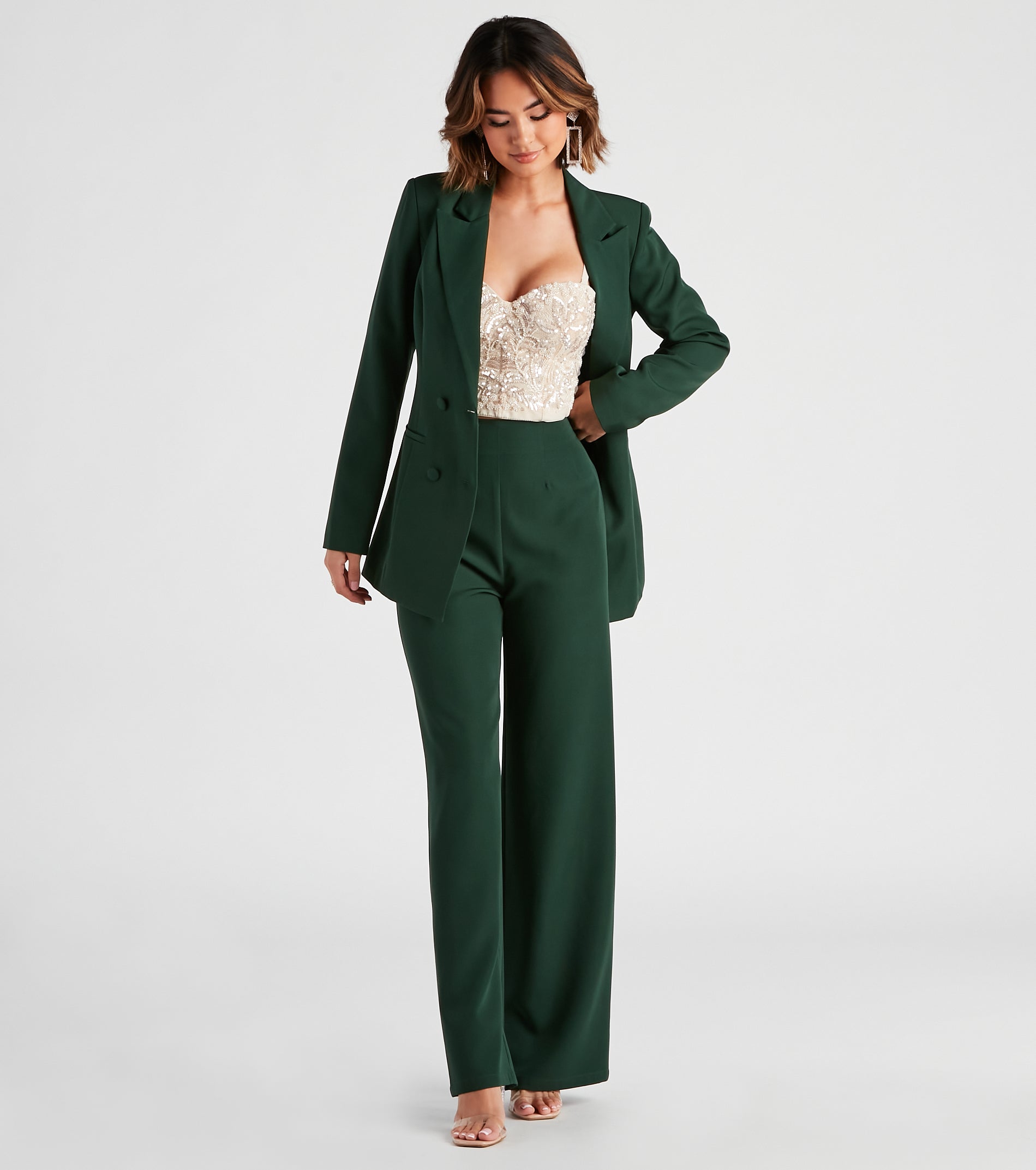 She Means Business Wide-Leg Pants