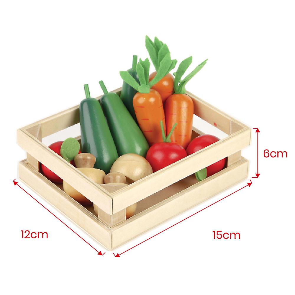 Tidlo Wooden Play Food Winter Vegetables Roleplay Kitchen Accessories