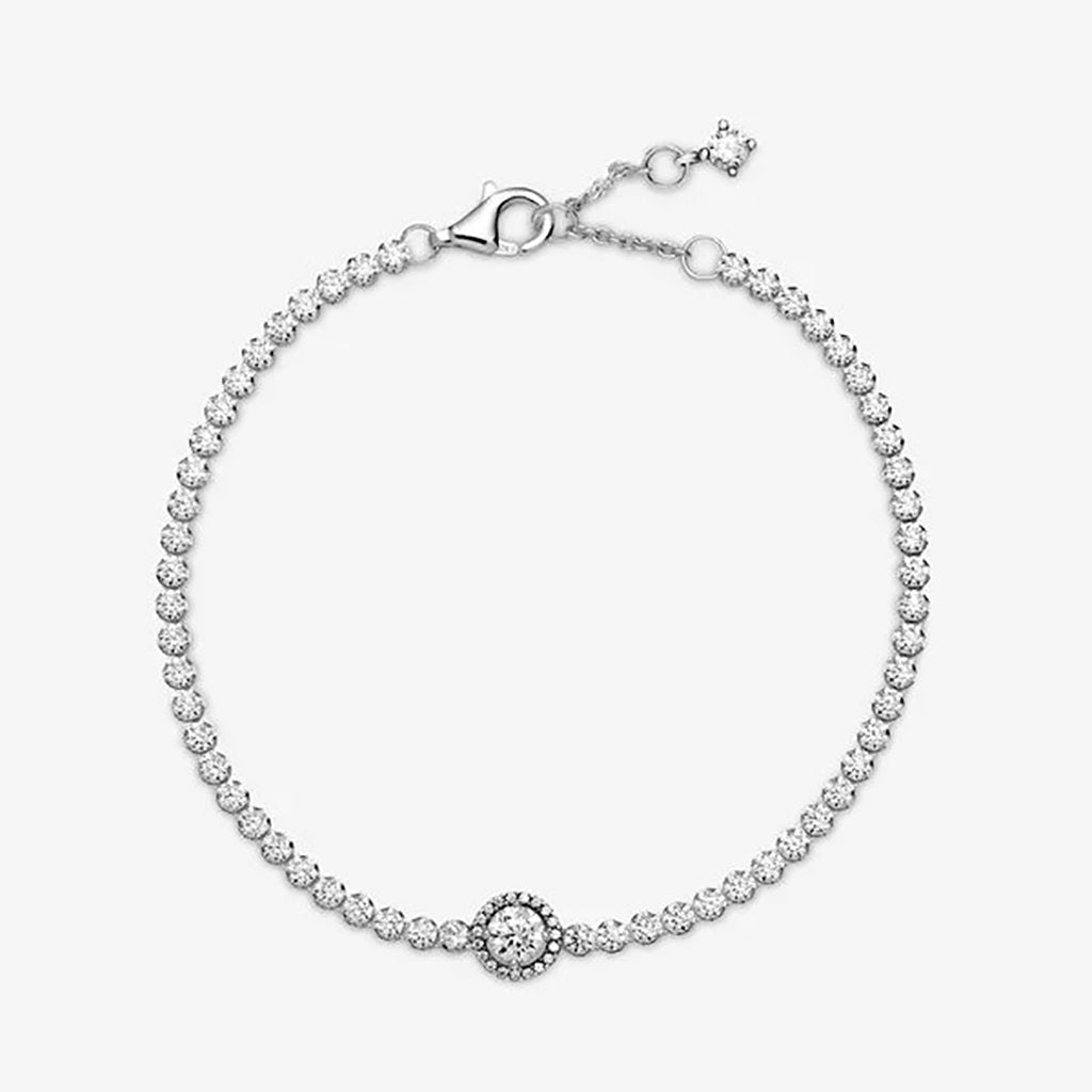 PANDORA  Sparkling Halo Tennis Bracelet