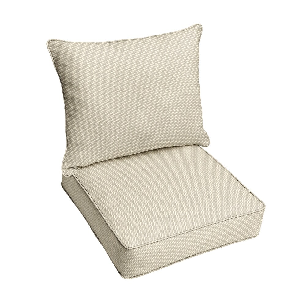 Humble + Haute Outdura Rumor Indoor/Outdoor Corded Deep Seating Pillow and Cushion Chair Set