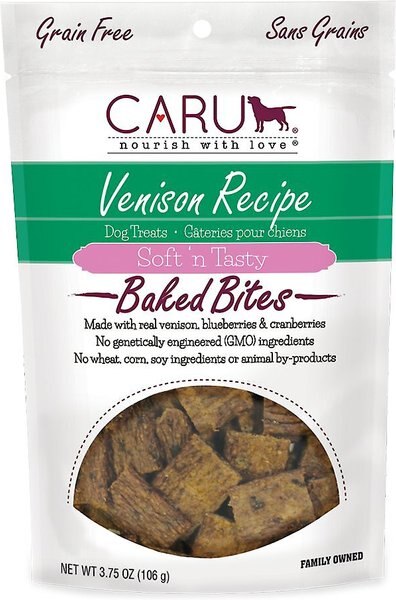 Caru Soft 'n Tasty Baked Bites Venison Recipe Grain-Free Dog Treats