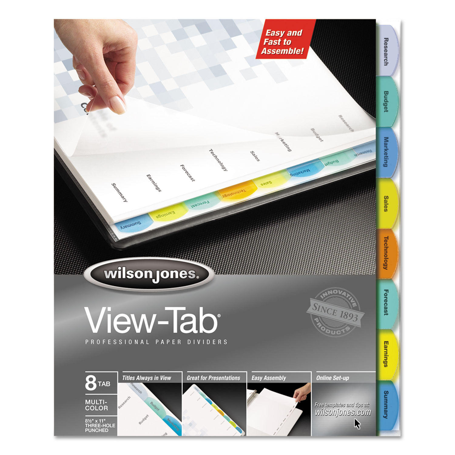 View-Tab Paper Index Dividers by Wilson Jonesandreg; WLJ55965