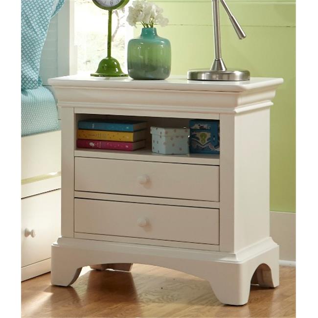 My Home Furnishings Neopolitan- Bright White 1902-602 2 - Drawer Nightstand