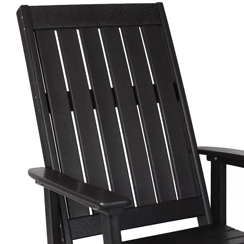 Sunnydaze Outdoor Rustic Comfort HDPE Rocking Chair