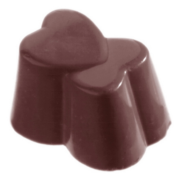 Chocolate World CW1023 Chocolate mould heart doubl...