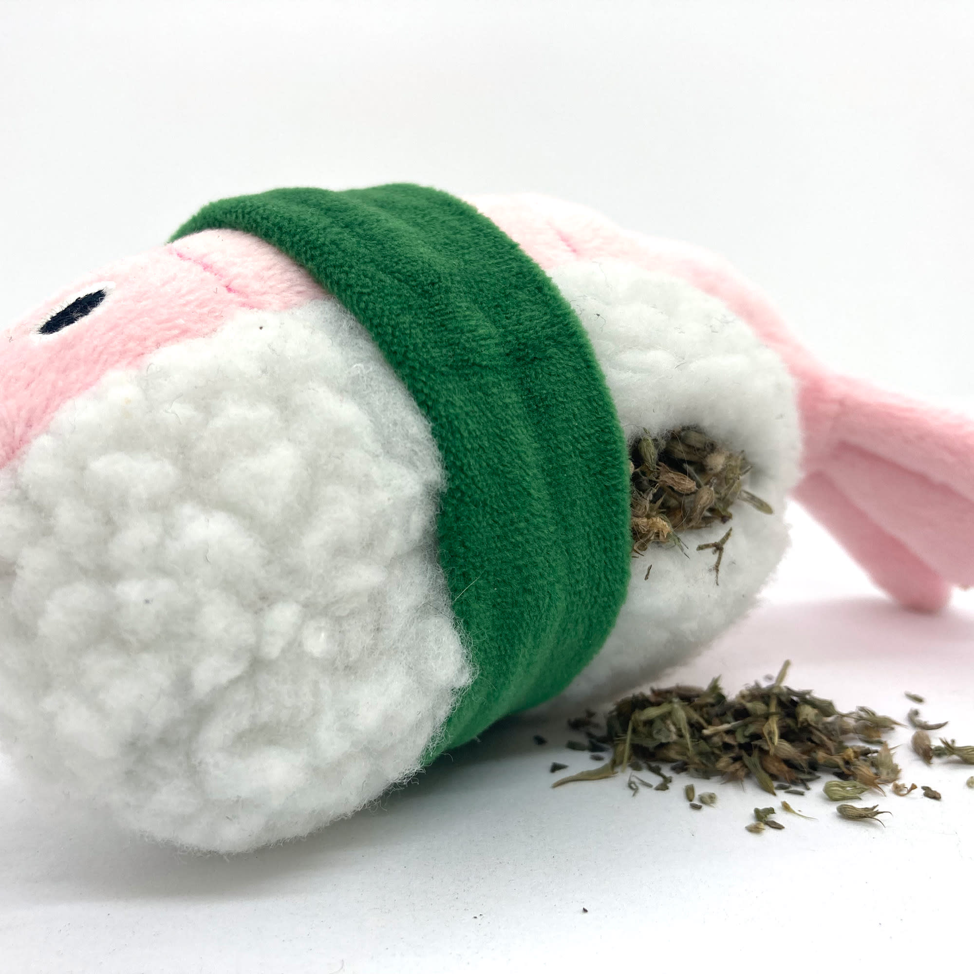 MEOWIJUANA Get Wrapped Sushi Cat Toy， Medium