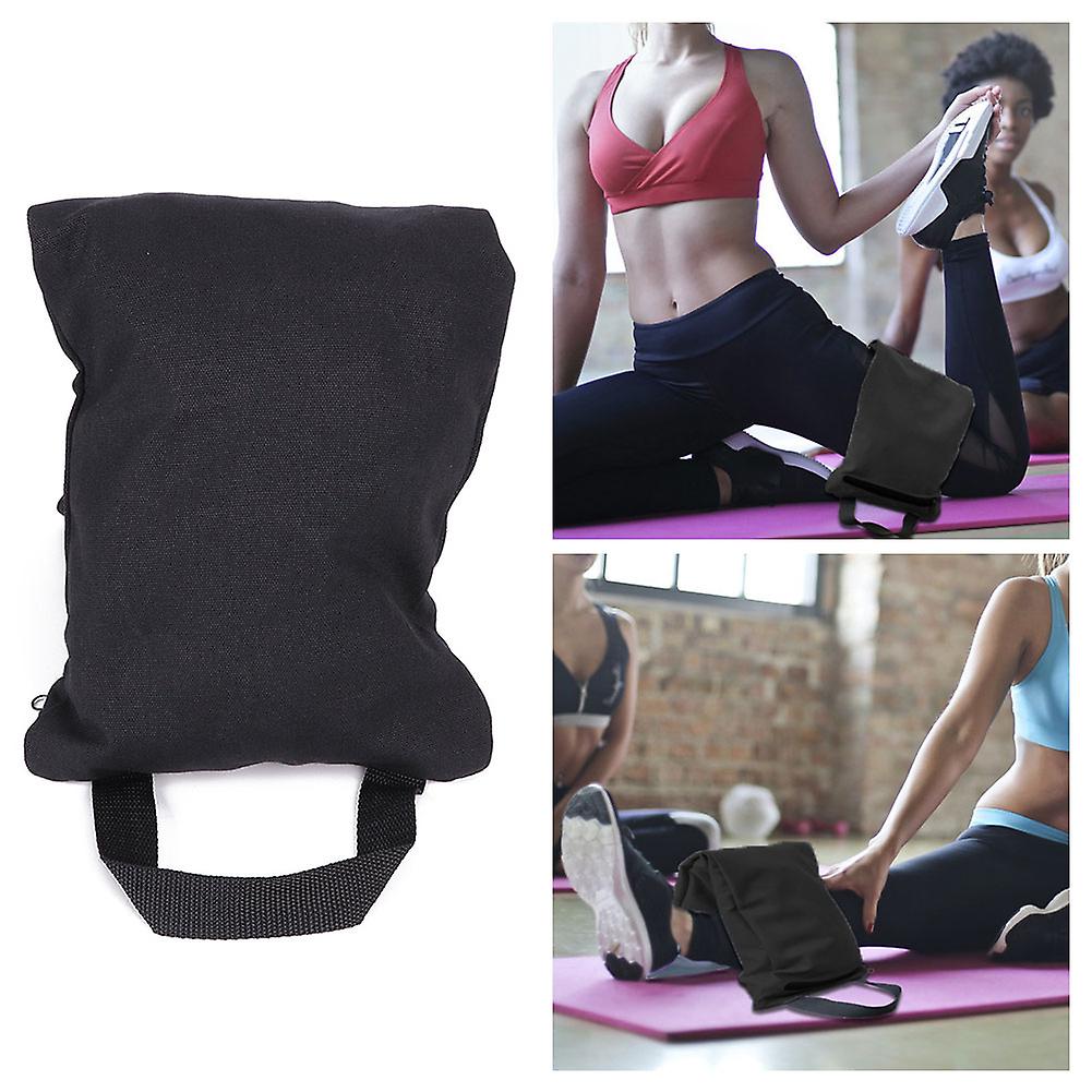 Durable Weightlifting Sandbag Fitness Training Thin Arm Yoga Storage Bag Fillable Accessoryyoga Bag Black