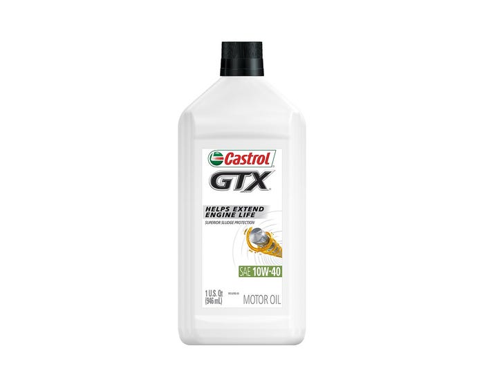 Castrol GTX 10W-40 Motor Oil， 1 Quart - 14CD5A