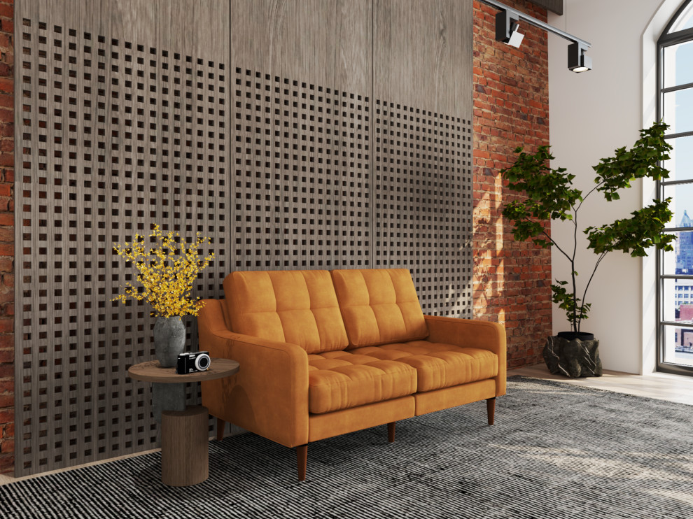 Sofi 301 Modular Leather Loveseat   Loveseats   by GwG Outlet  Houzz