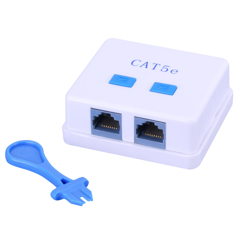 SURFACE MNT CAT5E DUAL