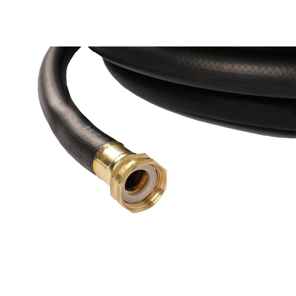 Continental Premium 58 in. Dia x 50 ft. Commercial Grade Rubber Black Water Hose 20258074