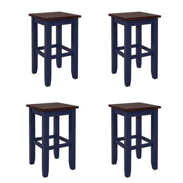 Counter Height Dining Stools with Footrest Set of 4