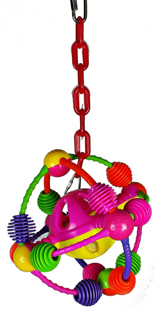 A  E Happy Beaks Space Ball Chain Bird Bird Toy