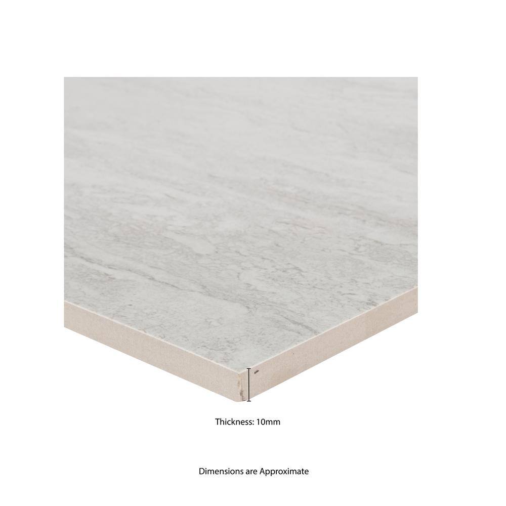 MSI Nyon Gray 12 in. x 24 in. Polished Porcelain Floor and Wall Tile (16 sq. ft.Case) NHDNYOGRA1224P