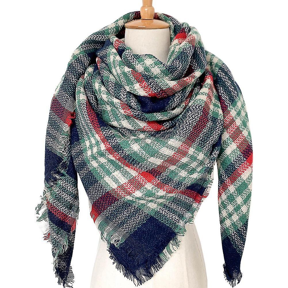 Women Winter Large  Plaid Check Scarf Wraps